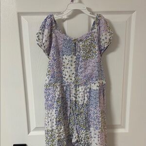 Floral Patchwork Romper